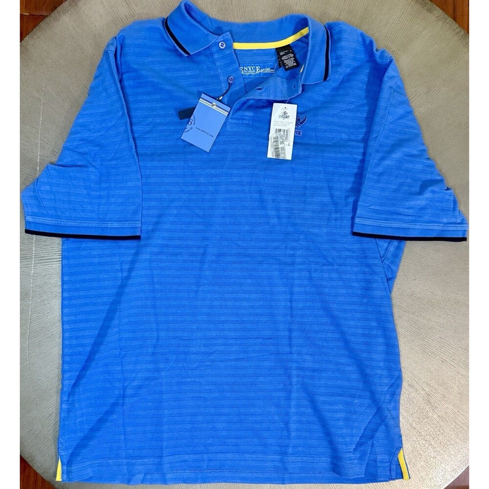 VTG Enyce Polo Shirt Men’s Large Blue DEADSTOCK NWT Y2K Streetwear